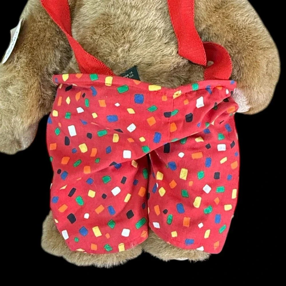 Vermont Teddy Bear Hobo‎ Clown w/ Suspenders And Tie W/ Original Tags 1993